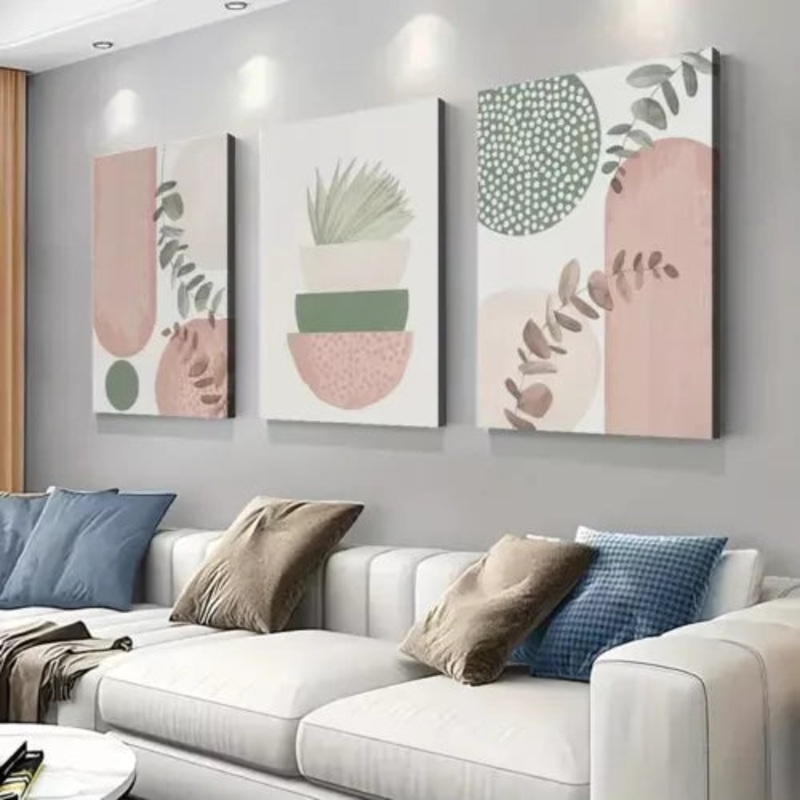 3pcs Boho Chic Canvas Canvas Framed 40x60cm - High Quality Print 100% Australian Made Wall Canvas Ready to Hang