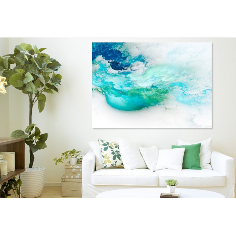 Abstract  stunning mint  green  Print 100% Australian Made