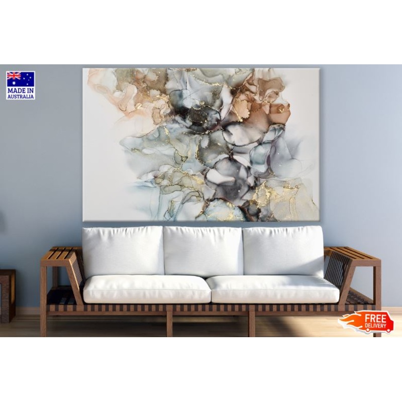Colorful Abstract Watercolor Granite Design Print 100% Australian Made