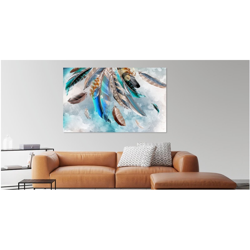Stunning Abstract Feather popular ,multicoloured Print 100% Australian Made