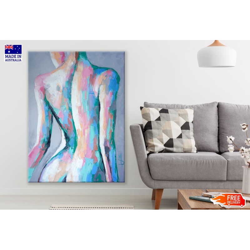 Woman Body Colorful Abstract Art Print 100% Australian Made