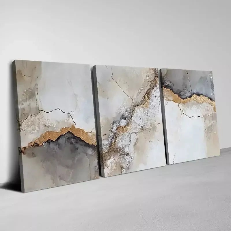 3pcs Abstract Charming Texture Wall Art Set Canvas Framed 40x60cm - High Quality Print 100% Australian Made Wall Canvas Ready to Hang