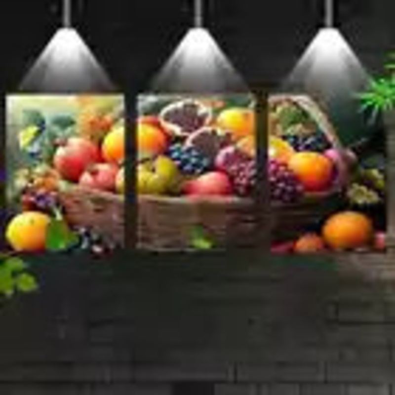 3pcs Charming Fresh Sweet Fruit Basket Kitchen Wall Art Set Canvas Framed 40x60cm - High Quality Print 100% Australian Made Wall Canvas Ready to Hang