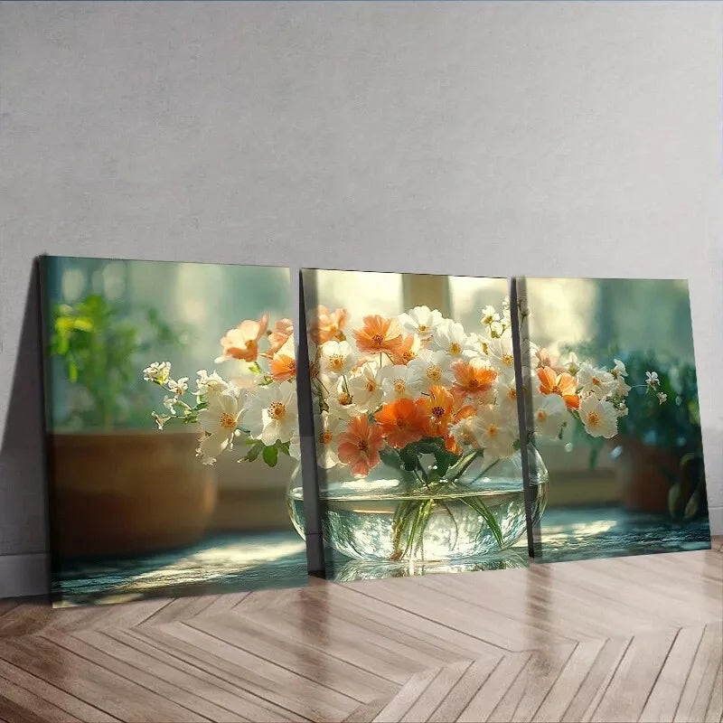3pcs Deco Modern Contemporary Wrapped Canvas Wall Art Set Canvas Framed 40x60cm - High Quality Print 100% Australian Made Wall Canvas Ready to Hang