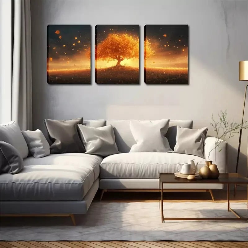 3pcs  A Magical, Amazing Tree l Wall Art Set Canvas Framed 40x60cm - High Quality Print 100% Australian Made Wall Canvas Ready to Hang