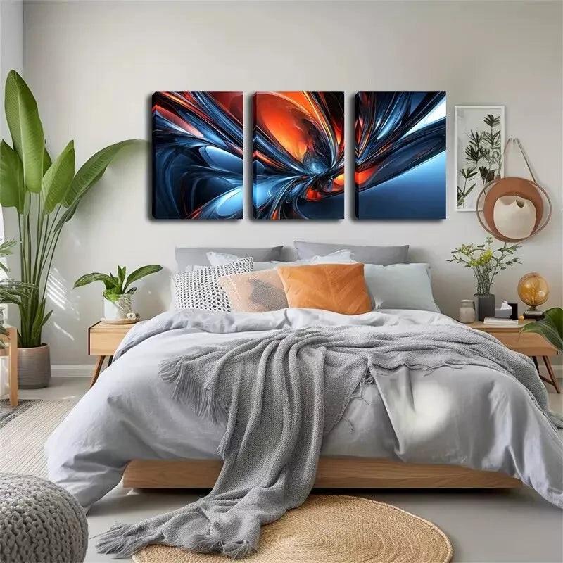 3pcs  abstract gorgeous pattern Wall Art Set Canvas Framed 40x60cm - High Quality Print 100% Australian Made Wall Canvas Ready to Hang