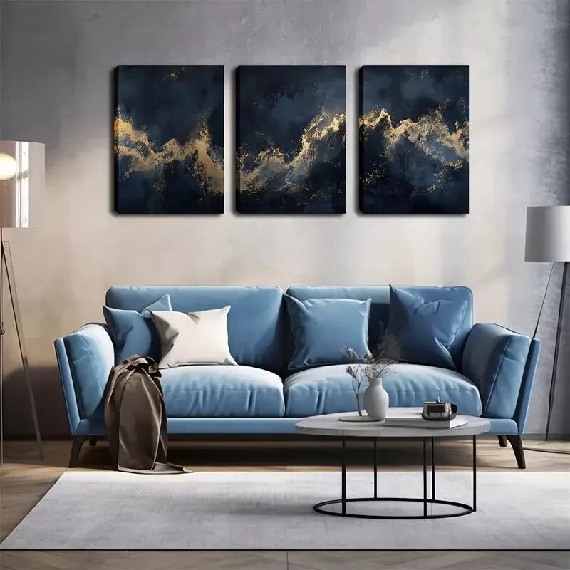 3pcs Beautiful Design, See Nebula From Universe Wall Art Set Canvas Framed 40x60cm - High Quality Print 100% Australian Made Wall Canvas Ready to Hang