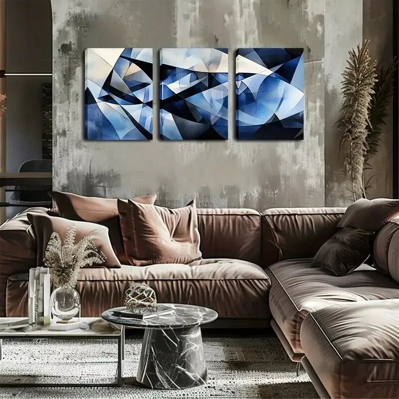 3pcs   Good Luck Products, Abstract Patterns Wall Art Set Canvas Framed 40x60cm - High Quality Print 100% Australian Made Wall Canvas Ready to Hang