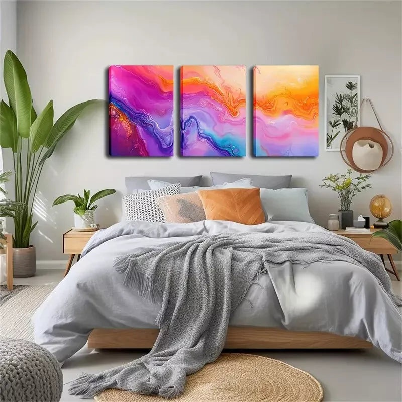 3pcs Dream Cloud Wall Art Set Canvas Framed 40x60cm - High Quality Print 100% Australian Made Wall Canvas Ready to Hang