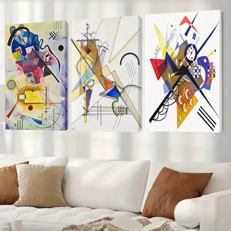 3pcs Abstract Modern Art Canvas Framed 40x60cm - High Quality Print 100% Australian Made Wall Canvas Ready to Hang