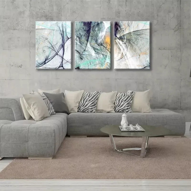 3pcs Abstract Modern Line Canvas Framed 40x60cm - High Quality Print 100% Australian Made Wall Canvas Ready to Hang
