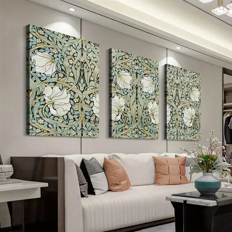 3pcs Abstract Nature Floral Art Canvas Framed 40x60cm - High Quality Print 100% Australian Made Wall Canvas Ready to Hang