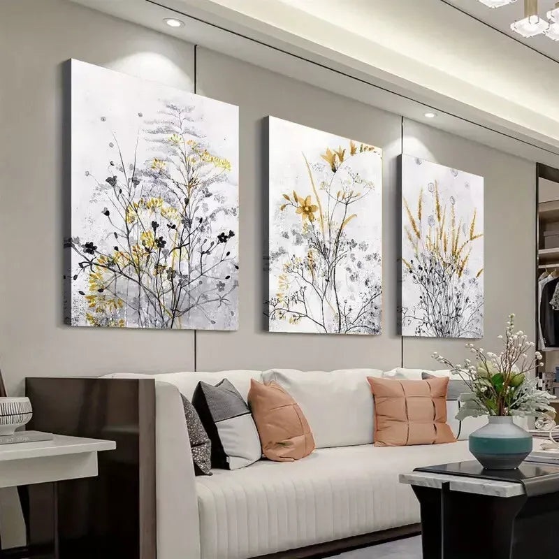 3pcs Bohemian Rustic Farmhouse Canvas Framed 40x60cm - High Quality Print 100% Australian Made Wall Canvas Ready to Hang