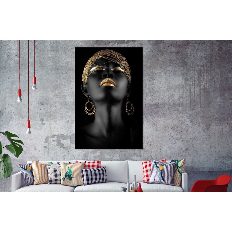 Beautiful LAdy in Black  Print 100% Australian Made