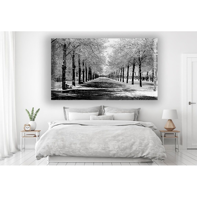 Black and white Trees Watercolour Artistic Nature Print 100% Australian Made