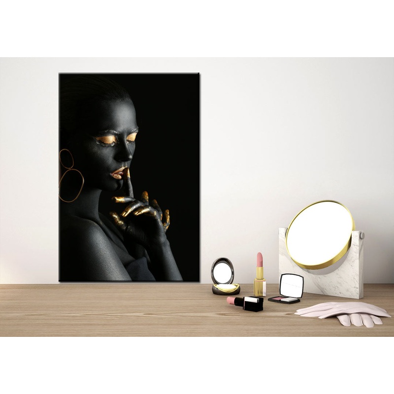 Black Gold Girl Artistic  Print 100% Australian Made