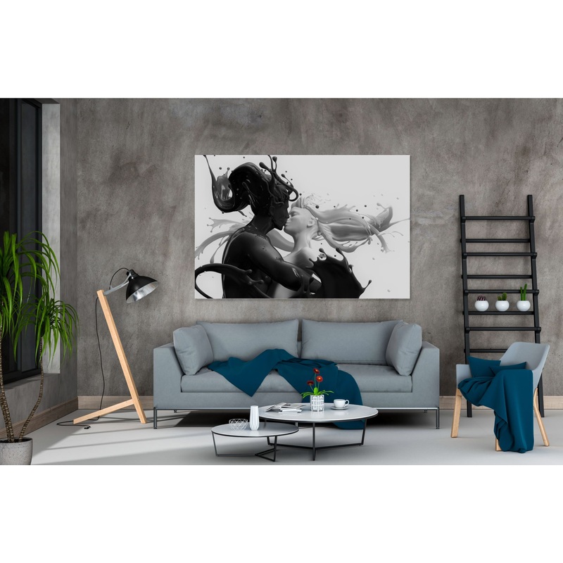 Boho  Lady in Boat  Black and white  Print 100% Australian Made