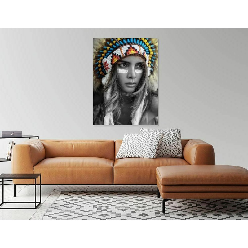 Copy of Boho  Lady in Boat  Black and white  Print 100% Australian Made