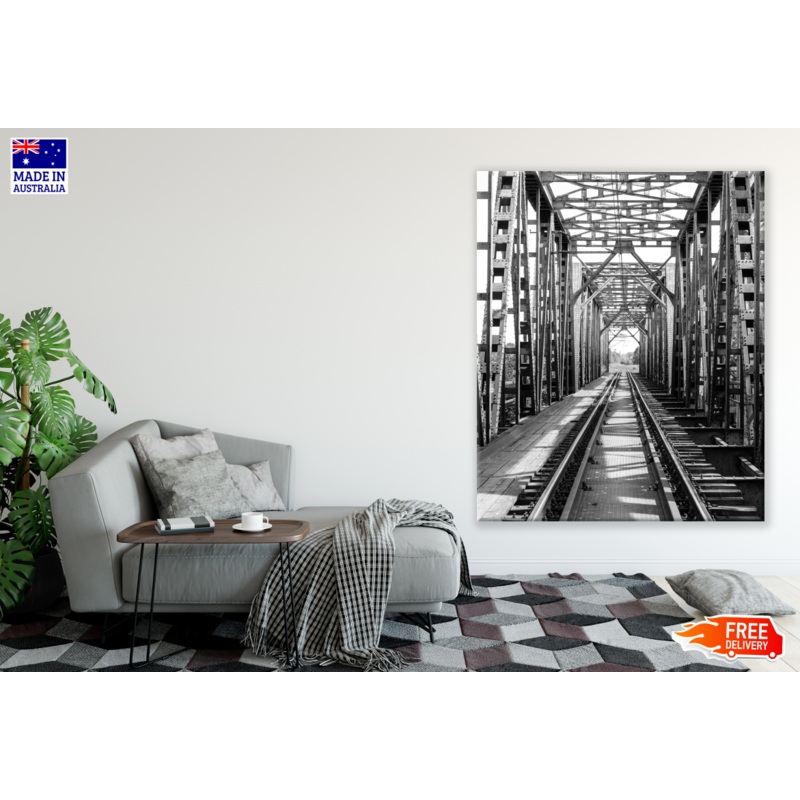 Copy of Railway Bridge B&W Photograph Print 100% Australian Made