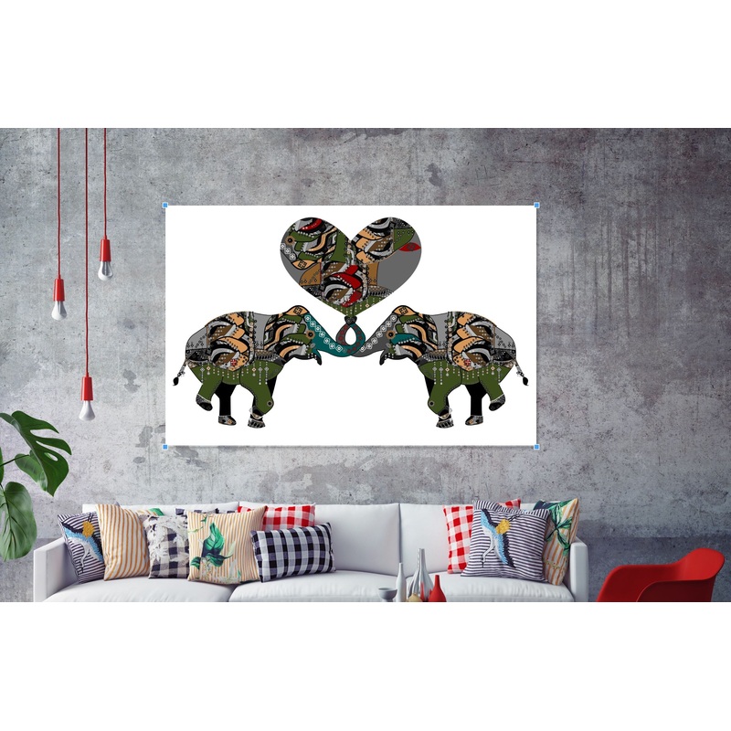 Elephant animal   Print 100% Australian Made