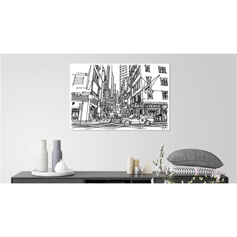Hong-kong  Minimalist  LINE ART Modern Print 100% Australian Made