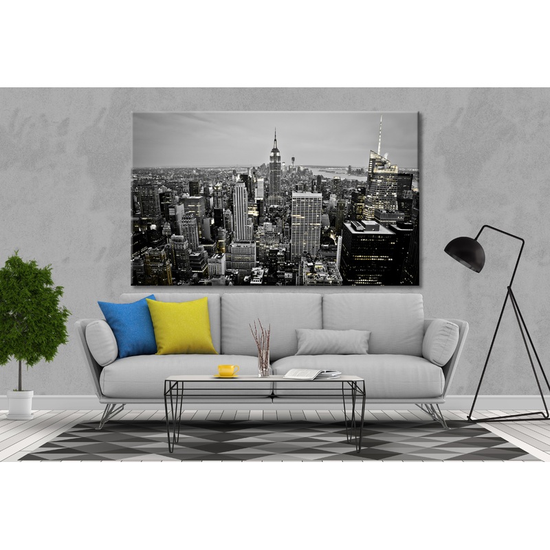New York Black and White Skyline Print 100% Australian Made