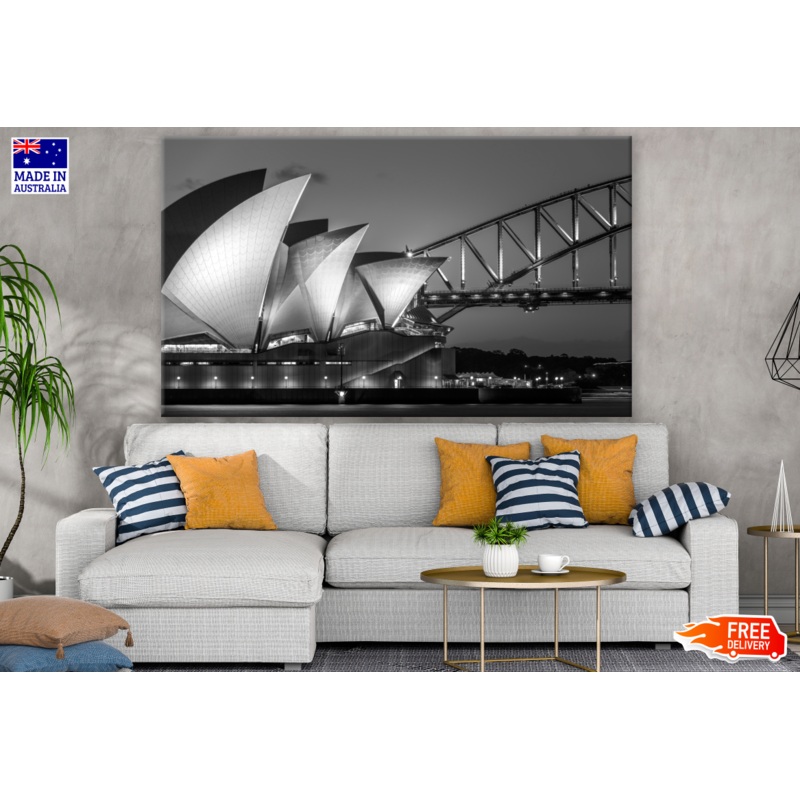 Sydney Opera House B&W Photograph Print 100% Australian Made