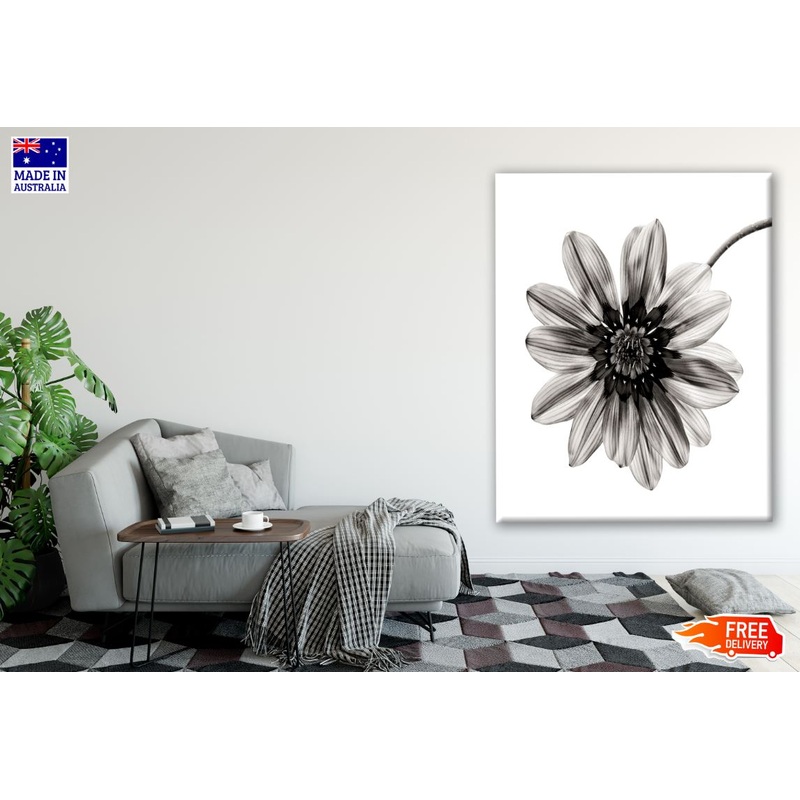 B&W Flower Watercolour Painting Print 100% Australian Made