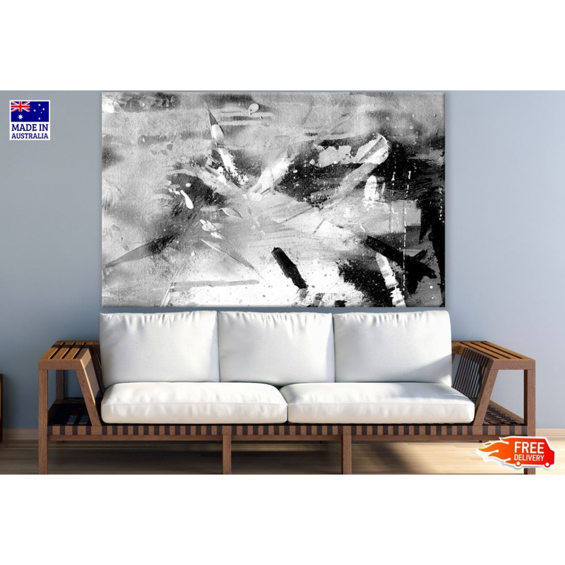 B&W Painting Abstract Design Print 100% Australian Made