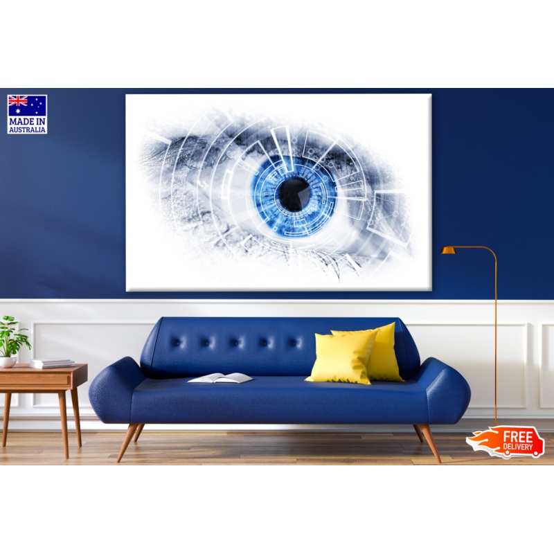 Blue Eye Closeup Photograph Print 100% Australian Made