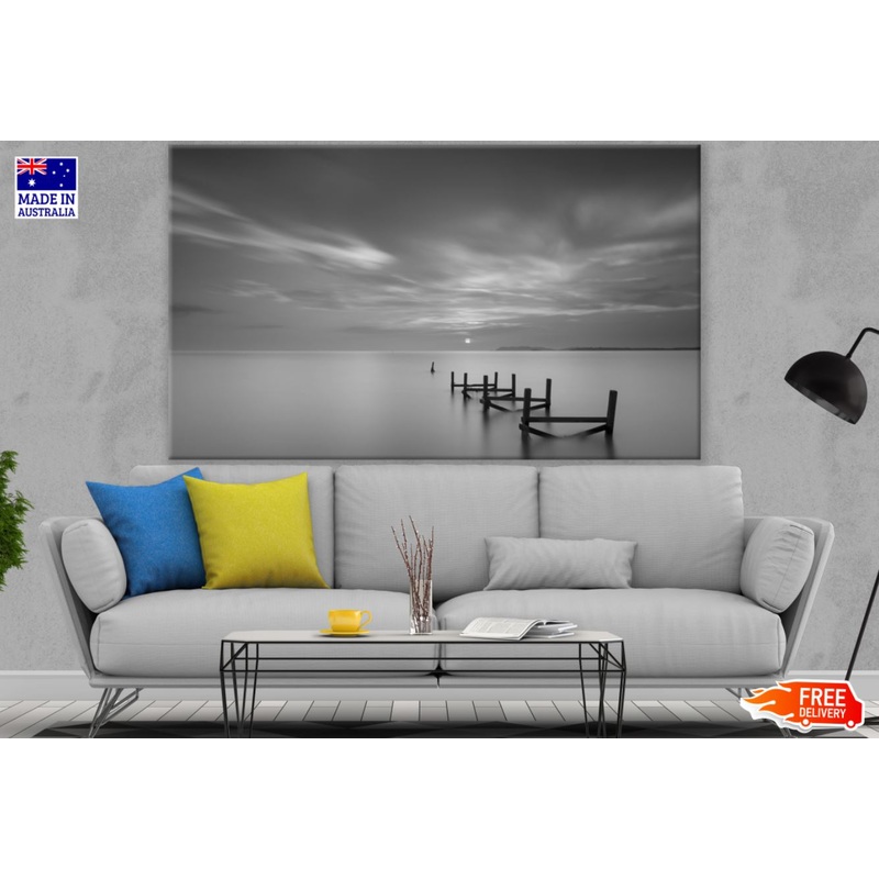 Bridge Ruins B&W Photograph Print 100% Australian Made