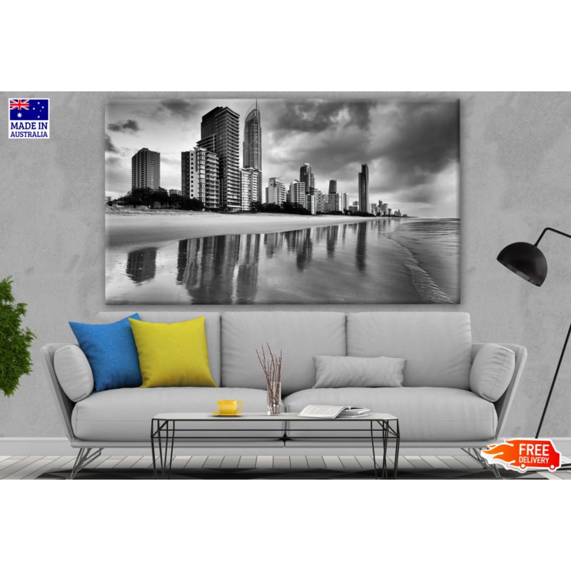 Cityscape View B&W Photograph Print 100% Australian Made