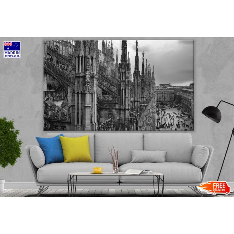 Duomo di Milano in Italy B&W Photograph Print 100% Australian Made