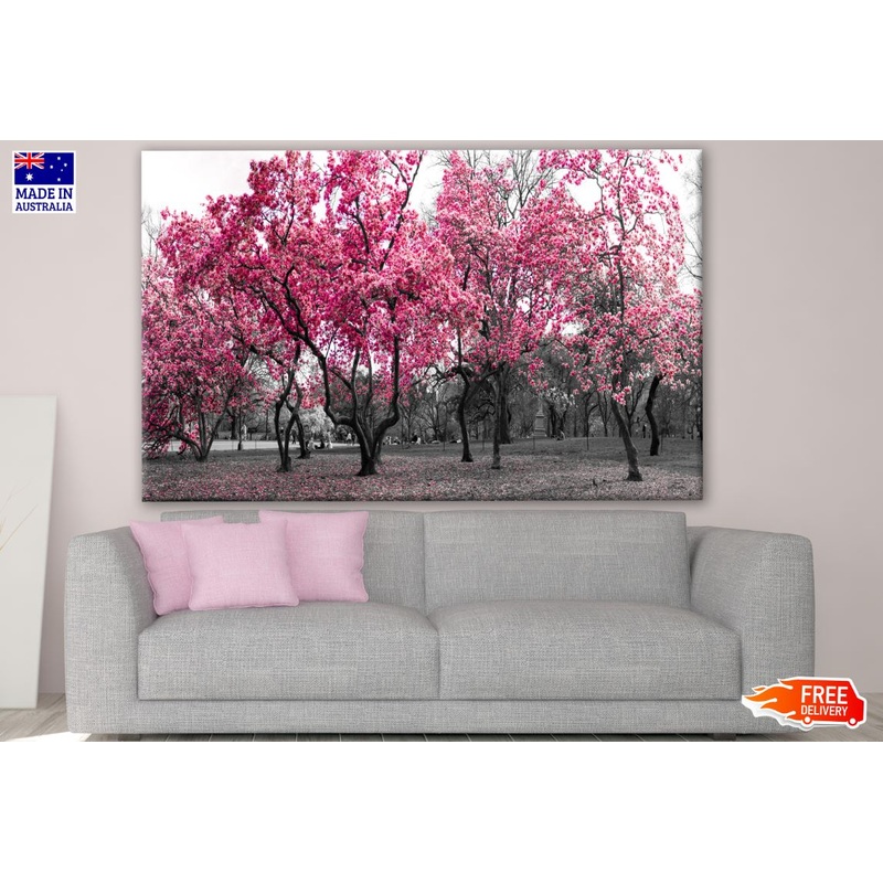 Pink Flower Tree Forest Photograph Print 100% Australian Made