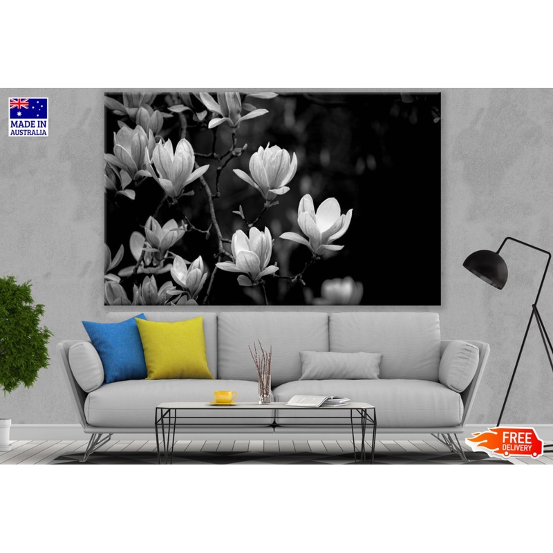 B&W Flower Tree Photograph Print 100% Australian Made