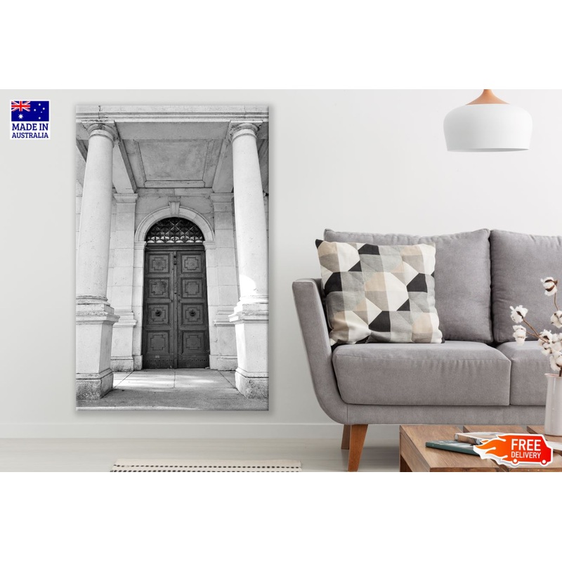Building Door B&W Photograph Print 100% Australian Made