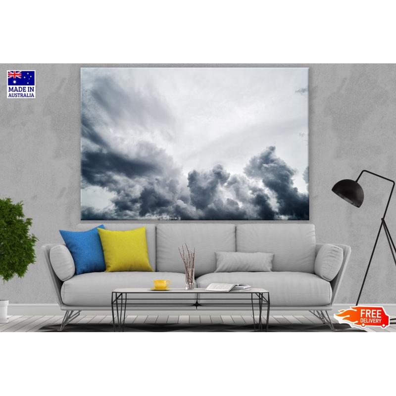Cloudy Sky B&W Photograph Print 100% Australian Made
