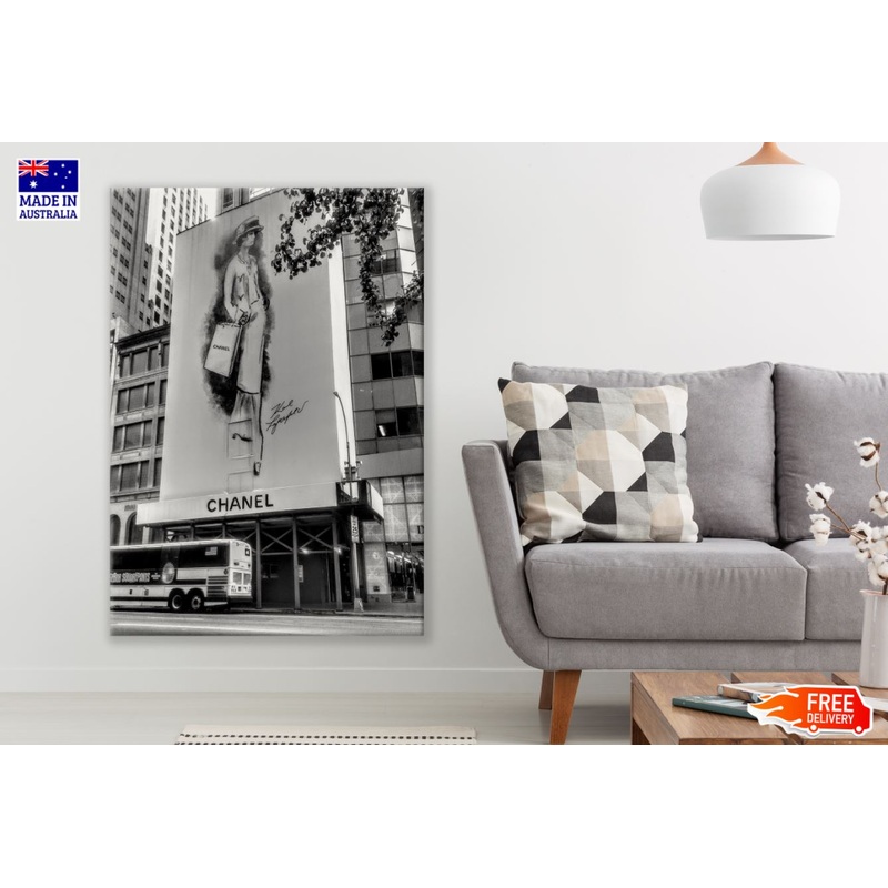 Fashion Store Front View B&W Print 100% Australian Made