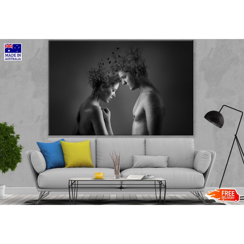 Man & Woman Photo Manipulation Print 100% Australian Made