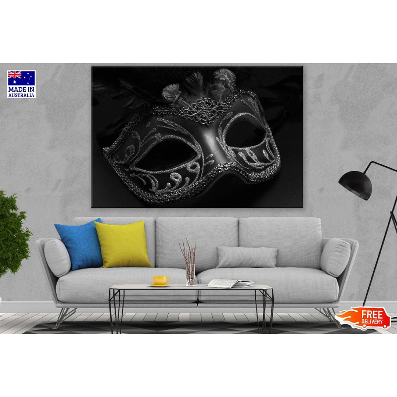 Fashion Mask in the Dark B&W Photograph Print 100% Australian Made