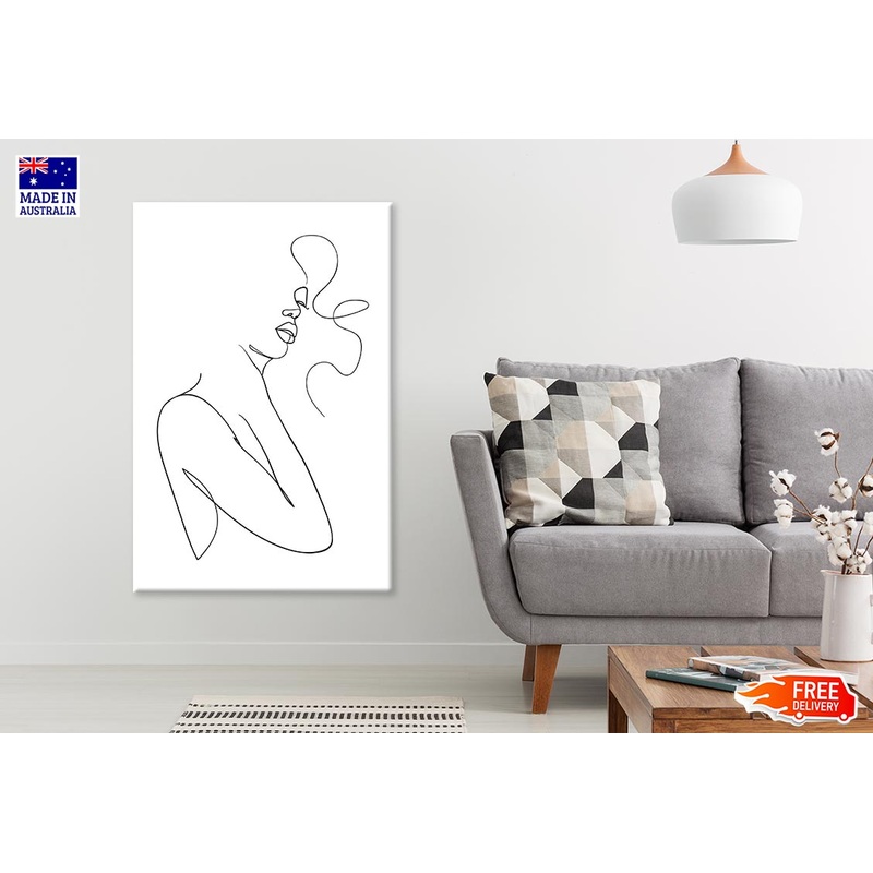 Fashion Woman Line Art Design Print 100% Australian Made