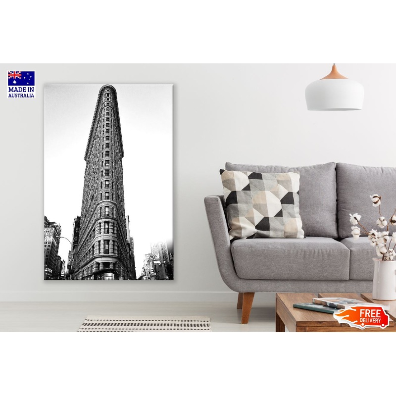 Flatiron Building B&W Photograph, USA Print 100% Australian Made