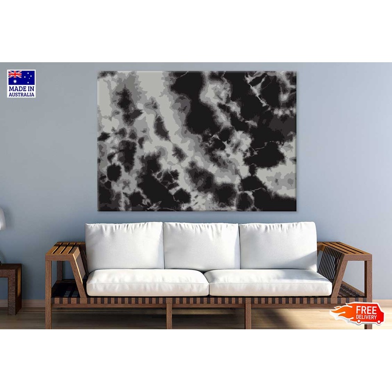 Grey Color B&W Abstract Design Print 100% Australian Made
