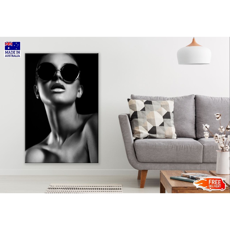 Young Girl with Sunglasses B&W Photograph Print 100% Australian Made