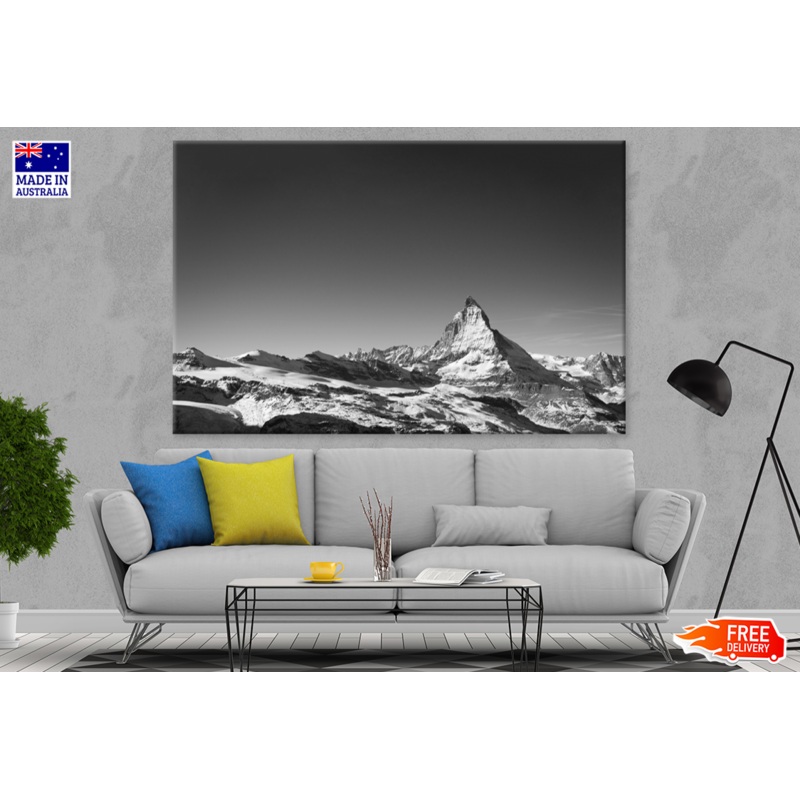 B&W Rock Mountain View Photograph  Print 100% Australian Made
