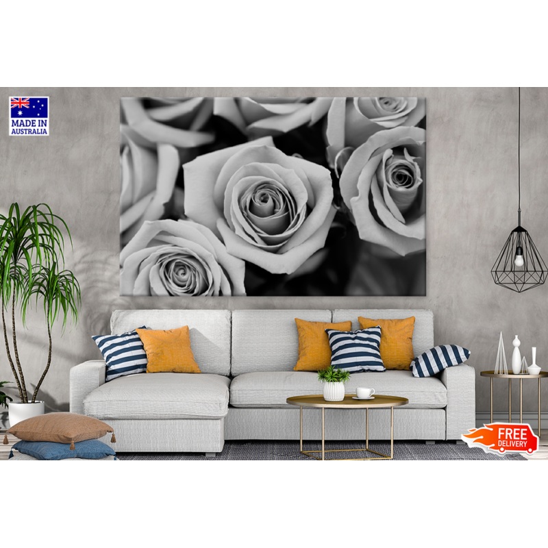 B&W Rose Flowers Photograph Print 100% Australian Made