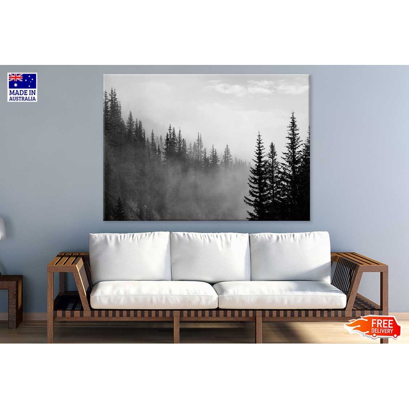 Banff National Park B&W View Photograph Print 100% Australian Made