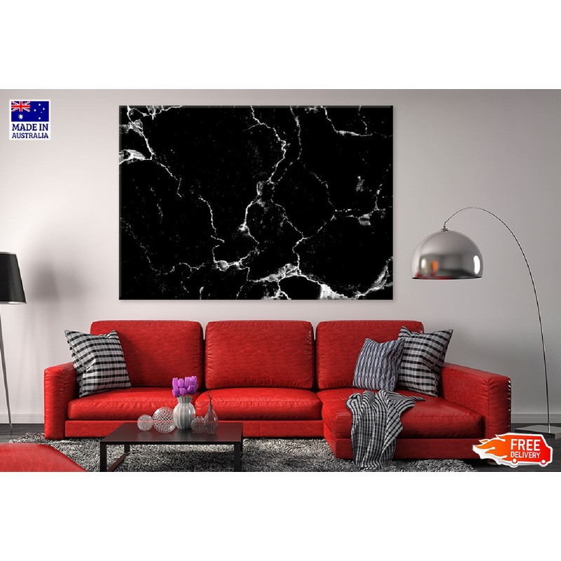 Marble Textured B&W Abstract Design Print 100% Australian Made