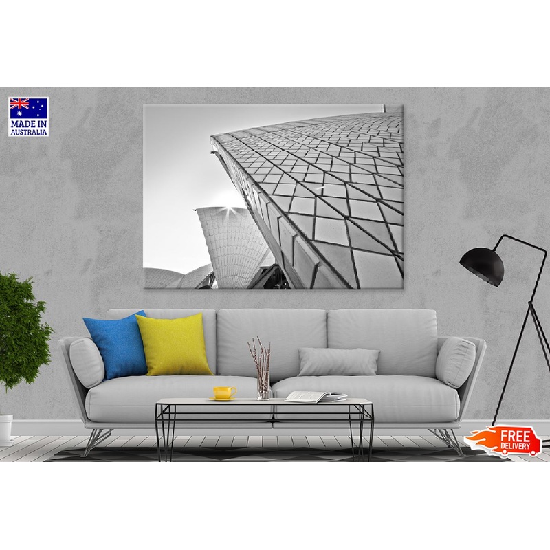 Opera House Glass Wall B&W View Photograph Print 100% Australian Made