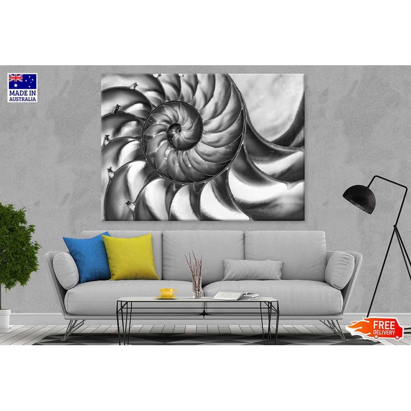 B&W Pattern Spiral Abstract Design Print 100% Australian Made